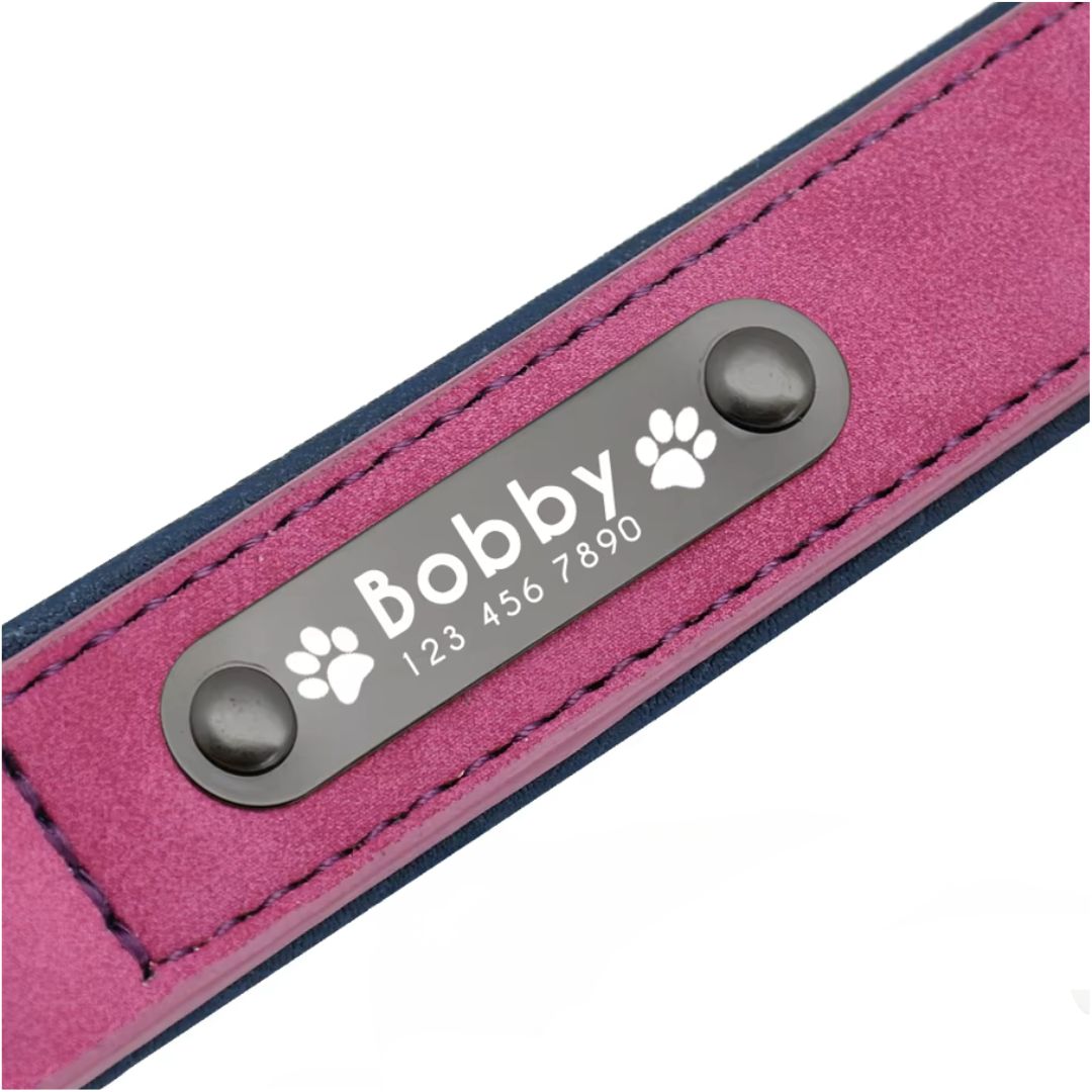 Fellkönige - Personalisiertes Hundehalsband aus Leder